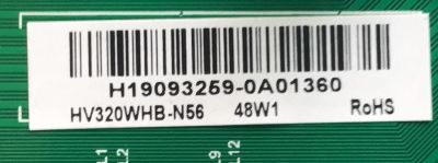 MAIN FUENTE PARA TV LG / NUMERO DE PARTE 60103-00475 / TP.MS3553T.PB791 / 4300038813 / 32LM505BBUA / 9659 20190505_144517(V3.2.0) / H19093259-0A01360 / HV320WHB-N56 48W1 / PANEL BOEI320WX1-01 / MODELO 32LM505BBUA - Imagen 3